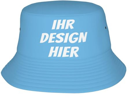 ROHBVMN personalisiert cap personalisierte bucket hat personalisierte fischerhut personalisiertes anglerhut Text- FOTO –sonnenhut selbst gestalten gestalten fischerhüte, bucket hat für Männer & Frauen