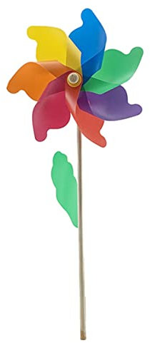 Abaodam 5pcs Multicolored Wooden Windmills Vibrant Photo Props for Kindergarten Outdoor Decor Fun Pinwheel Toys for Boy Girl Parties Gardens Sturdy Safe for Play