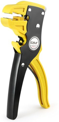 Flintronic Automatic Wire Stripper and Cutter, 7 Inch Cable Stripping Tool, Adjustable Wire Cutter with Eagle Nos (for 14-24 AWG Cables), for Industrial and Home Automotive Electrical Repair