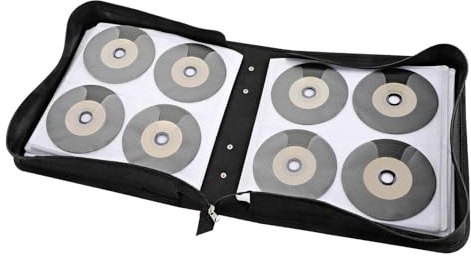 400 Capacity CD/DVD Storage Case Large Waterproof Wallet Holder with Protective Sleeves for Discs Kpop Collections Hard Drives