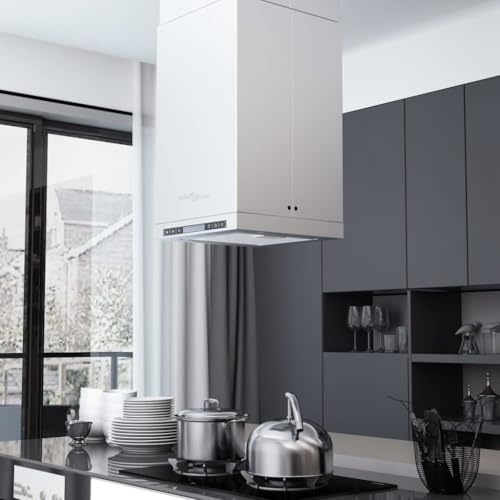 Générique Hotte îlot avec écran Tactile LCD et capteur 756 m³ / h LED,Maison & Jardin,Arts de la Table & Arts culinaires,Électroménager de Cuisine,Hottes aspirantes,Argent,18.56 KG,50661
