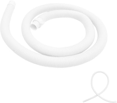 EXHUMKY Tubo Di Scarico Flessibile Per Lavatrice Tubo Di Alimentazione Dell'acqua Con Morsetti Adatto Per Cucina Bagno Lavanderia