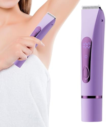 Recortador de Vello Corporal - Afeitadora Corporal Sin Cable,Trimmer Multifuncional Portátil para Muslos Rostro Brazos Barba Cejas Piernas y Zonas Delicadas