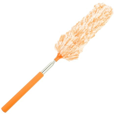 SOIMISS Extendable Microfiber Duster with Bendable Head and Telescopic Handle Flexible Cleaning Tool for Ceiling Furniture Car and Reach Areas Household Dusting Brush