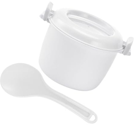 Veemoon Fiambrera Para Microondas Olla Arrocera Microondas Práctica Apta Para Para Calentar Arroz Fácil De Usar Cocina