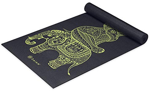 Gaiam – Alfombrillas para Yoga impresión Premium, Tribal Wisdom Elephant