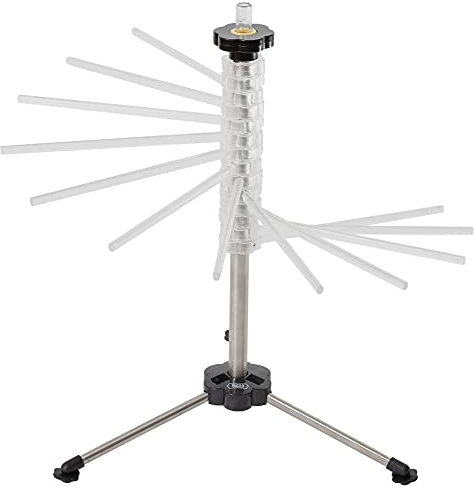 GOURMEO od PAGILO Secador de pasta para pasta de hasta 2 kg, 14 peldaños extensibles, varilla de transporte integrada, plegable - secador de espagueti, secador de pasta