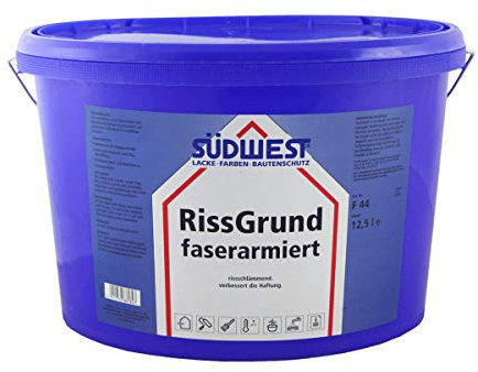 Südwest RissGrund faserarmiert Fassadenfarbe weiss 12,5 Liter
