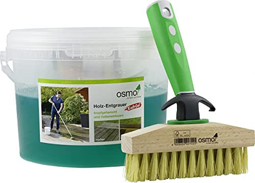 Osmo Holz-Entgrauer Kraft-Gel Farblos 2,50 l *Eimer & Ter.-Reinigungsbürste* - 13900129