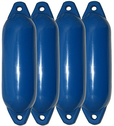 Majoni 4er-Set Bootsfender Star 55 - Farbe blau, Länge 90cm