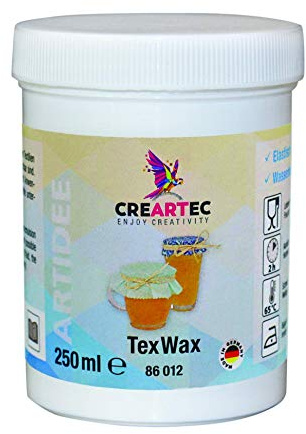 CREARTEC TexWax impregneringsv?tska f?r livsmedelss?ker bel?ggning av alla typer av textilier, 250 ml tillverkad i Tyskland