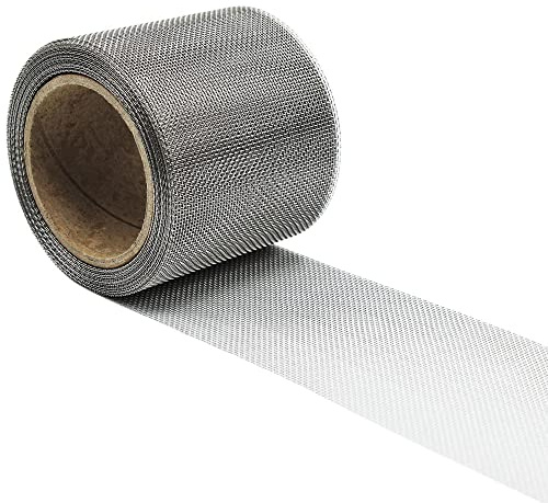 BugMesh Stainless Steel 1mm Insect Soffit Vent Mesh Blocks Flys, Wasps & Bees Easy to Cut & Use (6m x 50mm BugMesh Roll)