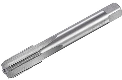 sourcing map Gewindebohrmaschine M13x1,5 Metrisch Linksgewindebohrer HSS (Schnellarbeitsstahl) Unbeschichtet 4 gerade Schneiden Gewindebohrer H2 Toleranz