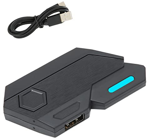 cigemay Tastatur-Maus-Konverter mit 3 USB-Anschlüssen 1 USB-C-Anschluss, Bluetooth 5.0 Handy-Tablet Game Throne Tastatur-Maus-Adapter-Konverter Kompatibel mit, Plug and Play