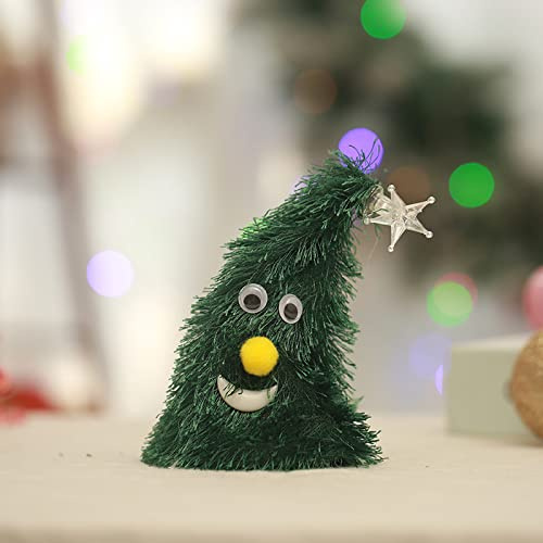 XGOPTS Tanzender Mini Weihnachtsbaum mit Beleuchtung Klein Weihnachtsbaum | Singender Weihnachtsbaum 15cm, Künstlicher Weihnachtsbaum Klein, Geschmückter Tisch Weihnachtsbaum Deko für Zuhause Indoor