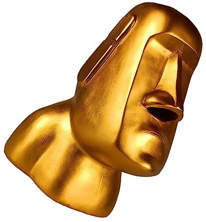 Cabilock Kosmetiktücherhalter Moai Statue Harz Kunsthandwerk Serviettenbox Dekoration Für Wohnzimmer Schlafzimmer Büro