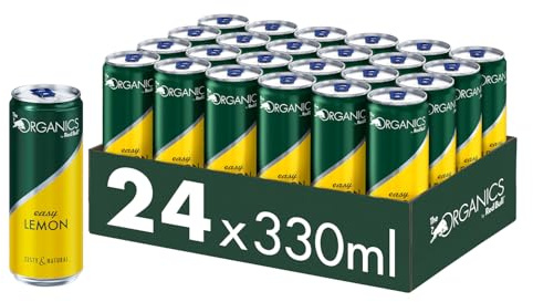 The ORGANICS by Red Bull Easy Lemon | Bio Getränk, Zitronen Geschmack, 100% natürliche Zutaten, 330 ml, 24-Pack