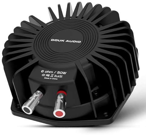 Douk Audio BS-1 Shaker de basses : 50W Haute Puissance Buttkicker - Transducteur Tactile - Graves de Subwoofer pour Home Cinéma, Audio Automobile et Immersion par Vibration de Chaise Gaming (1 PC)