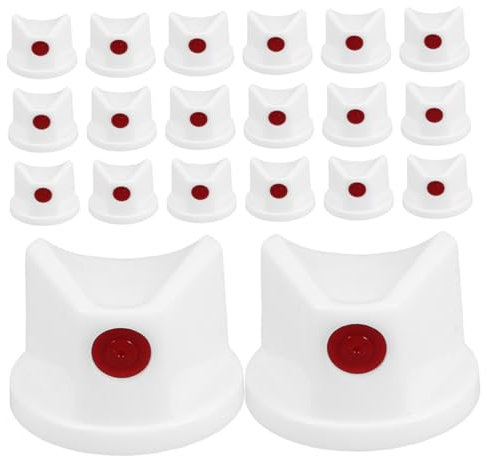 EXHUMKY 25pezzi Accessori Per Vernice Spray Set Di Tappi Di Ricambio Per Ugelli Per Bombolette Spray Coperchi Per Vernice e Agitatore