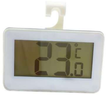 ELAYARD Termometro LCD per Frigorifero Ad Alta Precisione con Supporto e Gancio Misurazione Temperatura per Conservazione Alimenti