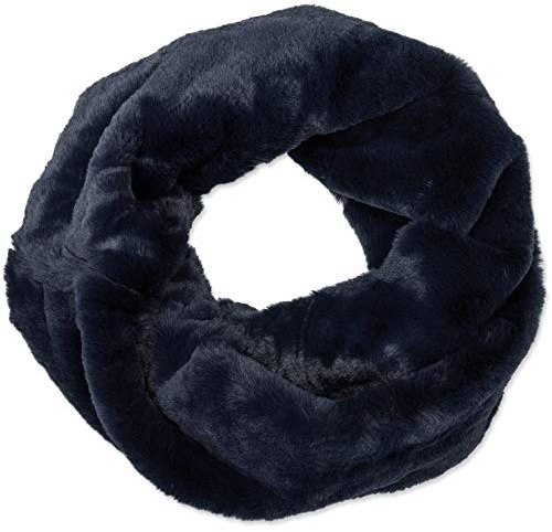 Caspar SC480 warmer eleganter Damen Winter Fell Loop Schal, Farbe:dunkelblau, Größe:One Size