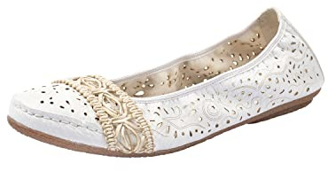 Rieker Damen-Ballerinas 41466-81 weiss / 81 Gr. 40