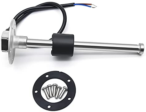 Boat Fuel Level Sender 450mm Marine Boat Fuel Level Sending Units Fuel Water Level Gauge Sensor Tank Indicator 5 Hole Fit for Fuel Water Level Gauge 0-190ohms