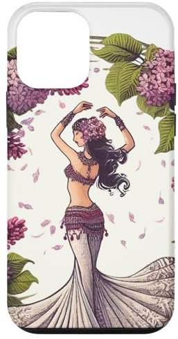 Custodia per iPhone 12 mini Lilla Belly Dancer Illustrazione
