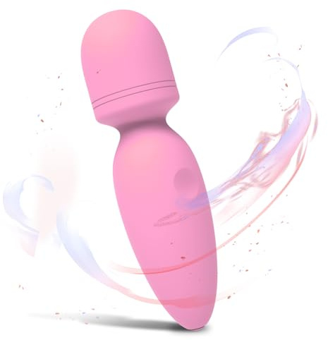 Vibrador Mini-Masajeador, Silencioso y Discreto, 11x3 cm, Compacto y Resistente al Agua, Silicona de Grado Alimenticio, Carga USB Fácil, 10 Modos de Vibración, Color Rosa, Ideal para Relajación