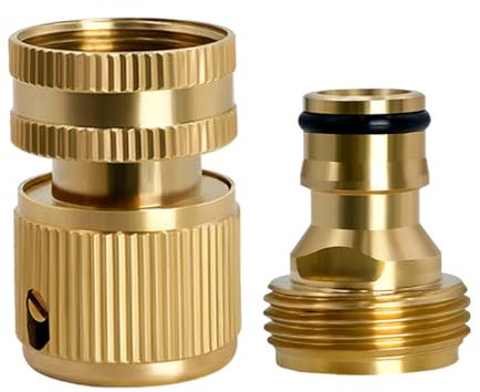 PURPLELILY Accessori per tubi da giardino 3/4 Connettore rapido per idropulitrice Connettore per tubo dell'acqua Raccordo in ottone