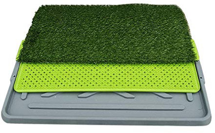ADASP Hundetoiletten Indoor Outdoor Training WC Pad mit Kunstrasen Badezimmer Matte für Hundewelpen Töpfchen Fußmatte Gras Teppich mit Drainagelöchern