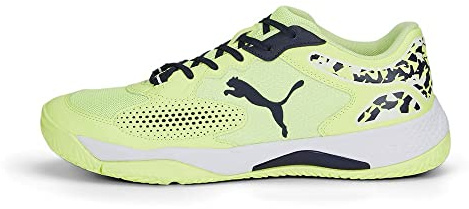 Puma Scarpe da Tennis Unisex Solarcourt RCT, Fast Yellow Puma Navy Puma White, 40 EU