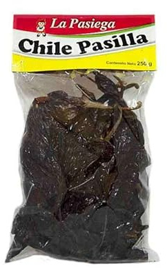 Chile pasilla seco 250 g auténtico de México, picor suave y aroma intenso para moles, salsas y guisos