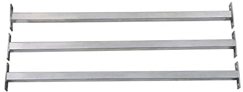 3 STK. Fenstergitter Einbruchschutz, Verstellbare Sicherheitsstange 710-1200mm für Fenstersicherung Kellerfenster Terrassentüren Erdgeschoss, Galvanisch Verzinkt