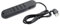 BTICINO Ciabatta Multipresa Elettrica Slim 6 Posti, 4Prese Bipasso 10/16A + 2 Prese USB tipo A 2,4A, Ciabatta Elettrica con Interruttore e Cavo di 1,5m Spina 10A, Salvaspazio Robusta e Sicura, Nero