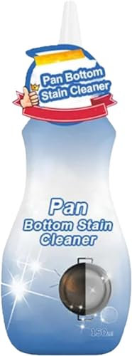 Detergente antimacchia per fondo pentole, detergente per pentole per fondo pentole, spray detergente per cucina, detergente per acciaio inossidabile per uso domestico, agente di rimozione della