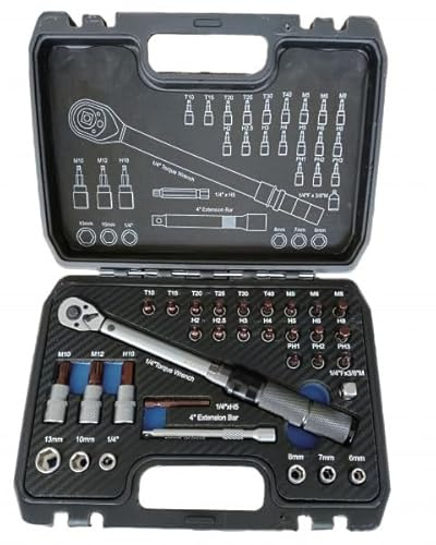 Drehmomentschlüssel 5-25 Nm 32 teiliges Set für Fahrrad E-Bike Pkw usw