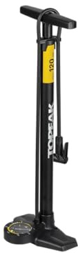 Topeak Joe Blow Sport EX cykel golvpump med analog mätare, svart och gul