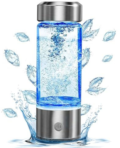 YTYOMUR Botella De Agua De Hidrógeno, Portátil Ionizador Rico, Tecnología Pem Generador Hidrógeno Hidrógeno, 430 ml USB Recargable Botella de Agua de Hidrógeno para Beber Diario en Casa, Oficina