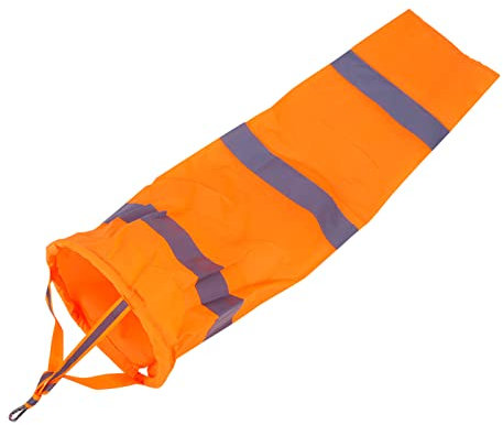 30-stückige Polyester-Windsäcke Set, Outdoor-Windmessung, Flughafenstandard, 80 cm Länge, Reflektierender Sicherheitsgurt, Orange