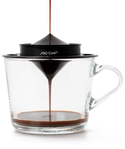 ARO Core™ Aluminium Espressoextraktion Chiller | Kaffe Kyltillbehör Frysta Verktyg (2 Pack Chillers) | Bevarar espressoarom, rygg-till-rygg-skott, fungerar med stora koppar, enkel hantering, frysstativ ingår