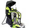 Lil‘ Boss Kinder Rückentrage Wandern, FASports Kindertrage 20kg bis 25kg, ergonomische Kindertrage Rucksack mit Regen- und Sonnendach, Kinderkraxe Kleinkind Grün/Schwarz