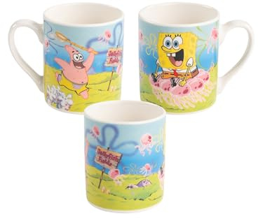 Bob Esponja Taza para Niños - Jellyfish Medusas Infantil Taza Infantil de Cerámica 230 ml