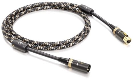 VIABLUE NF-S2 Silver Digital XLR-Kabel * High-End Digitalkabel * 2-Fach Abschirmung, versilbert *OFC Litzen * T8 XLR-Stecker * Ferritfilter * 1 Stück * 100 cm * 1.0 m