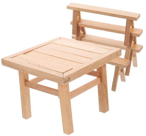 ibasenice Holz-montagespielzeug Puzzlespielzeug Zum Selbermachen Mit Möbeln Wie Tischen Und Hockern Lustiges Holzmöbelpuzzle Zum Zusammenbauen