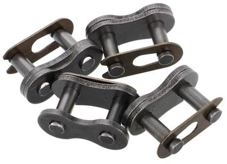 HORIALENCE 4 Stück Kettenverbindungsglied motorradzubehör Kettenglied Verbindung Motorradkettenglied Kettenersatzteil Kettenwechsel Master-Link-Zange Motorrad -Nietwerkzeug Metall Silver