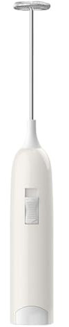 Batidor de leche eléctrico – Varilla de espuma portátil, batidor de espuma para leche | Transportador de batería compacto con motor silencioso y cabeza de acero inoxidable para bebidas de estilo y uso