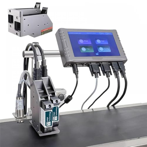 CUAWBAPF P260E Online -Inkjet -Etikettdrucker Kompatibel mit die Codierung und Markierung von QR -Codes Barcodes Seriennummern Ablaufdaten mit 12,7 mm und 25,4 mm Kompatibilität(P260E-12.7mm-2nozzl)