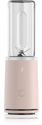 WMF Mix & Go Touch - Smoothie Maker & Mixer to Go - Frullatore portatile da 500 W realizzato in plastica riciclata, bottiglia a prova di perdite, maneggevolezza con una sola mano, Ultra-Blade, colore