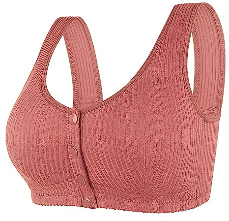 Brassière Femme Sport Ouvert Devant Sans Armature Soutien Gorge De Sport Femme En Coton Ouverture Et Fermeture Sur Devant Soutien-Gorge De Sport Sans Coutures